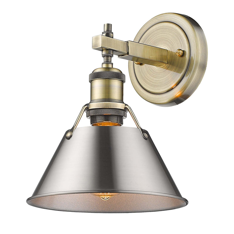 Orwell Bath Sconce in Aged Brass