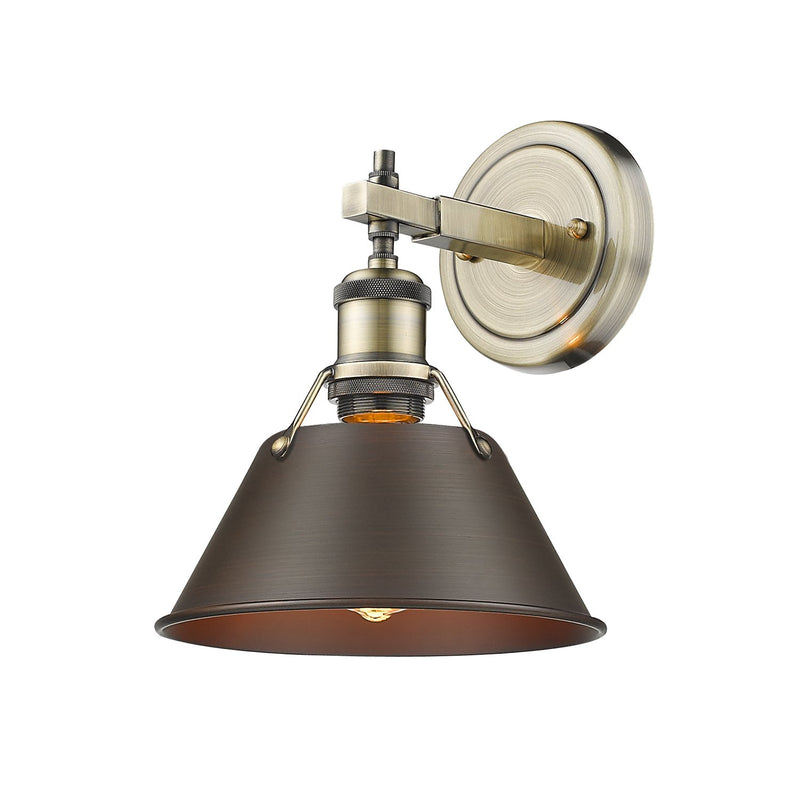 Orwell Bath Sconce in Aged Brass