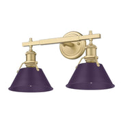 Orwell 2-Light Bath Vanity Light in Brushed Champagne Brass