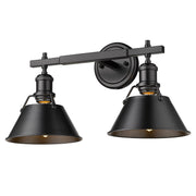Orwell 2-Light Bath Vanity Light in Matte Black