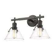 Orwell 2-Light Bath Vanity Light in Matte Black