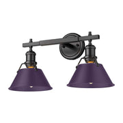 Orwell 2-Light Bath Vanity Light in Matte Black