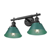 Orwell 2-Light Bath Vanity Light in Matte Black