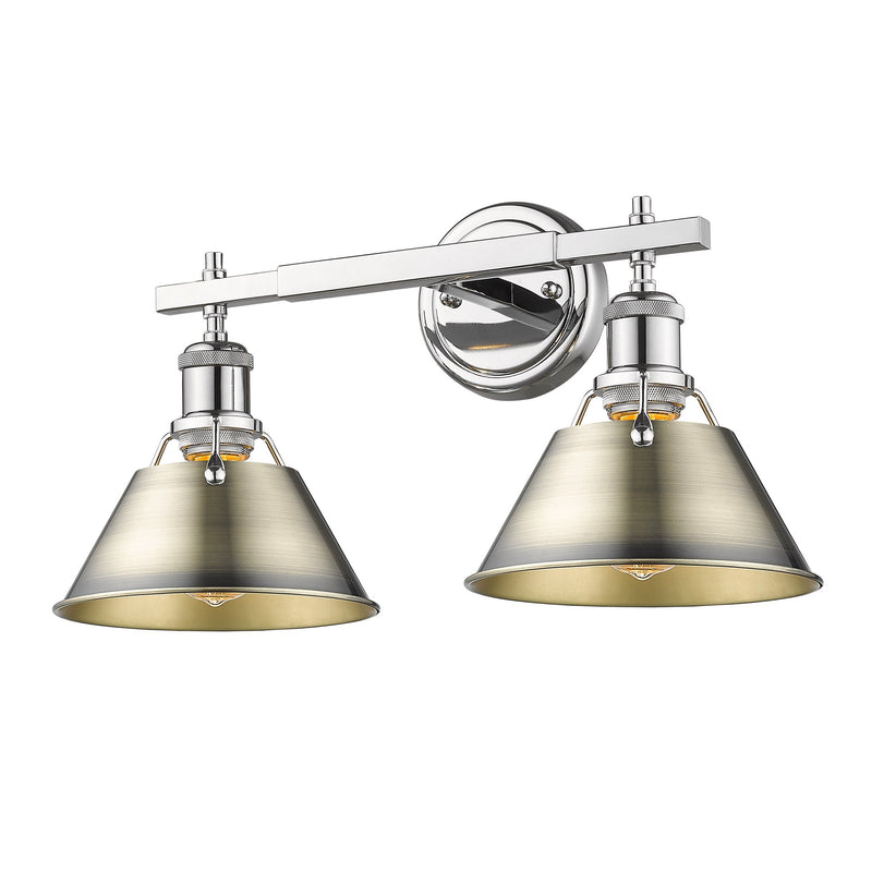 Orwell 2-Light Bath Vanity Light in Chrome