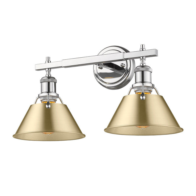 Orwell 2-Light Bath Vanity Light in Chrome