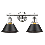 Orwell 2-Light Bath Vanity Light in Chrome