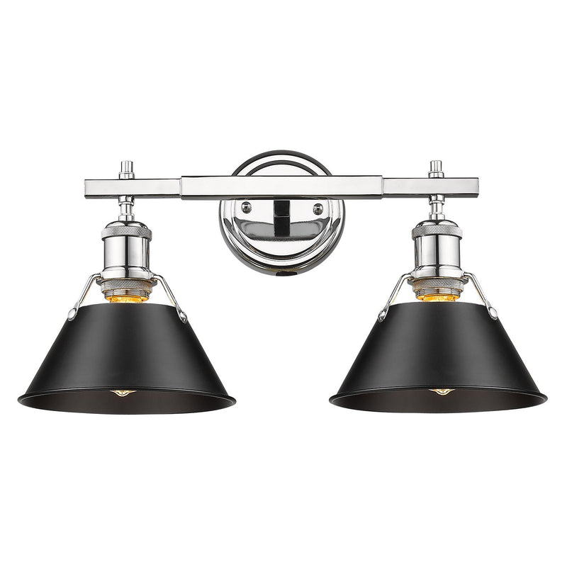 Orwell 2-Light Bath Vanity Light in Chrome