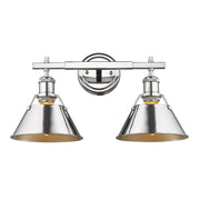 Orwell 2-Light Bath Vanity Light in Chrome