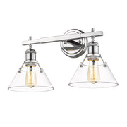 Orwell 2-Light Bath Vanity Light in Chrome