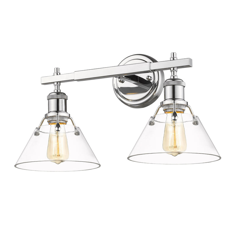 Orwell 2-Light Bath Vanity Light in Chrome