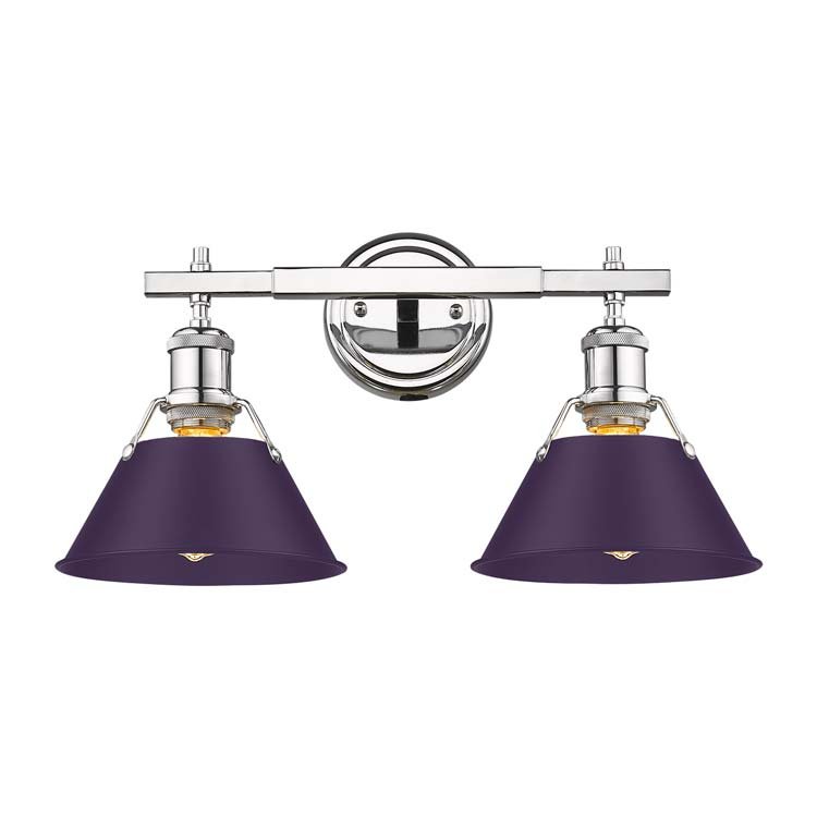 Orwell 2-Light Bath Vanity Light in Chrome