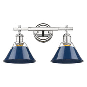 Orwell 2-Light Bath Vanity Light in Chrome