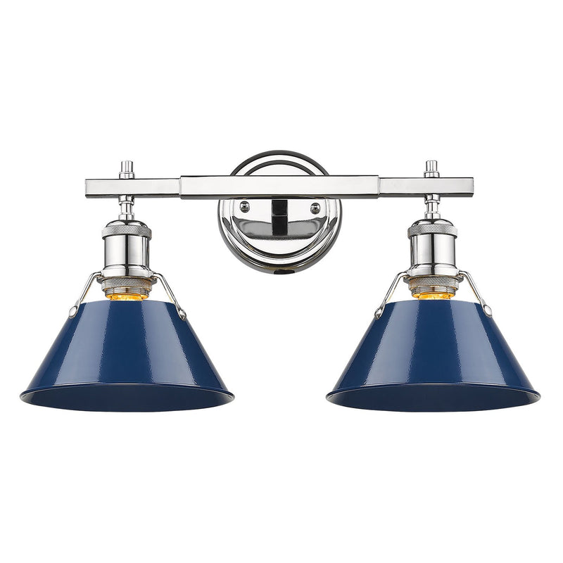 Orwell 2-Light Bath Vanity Light in Chrome