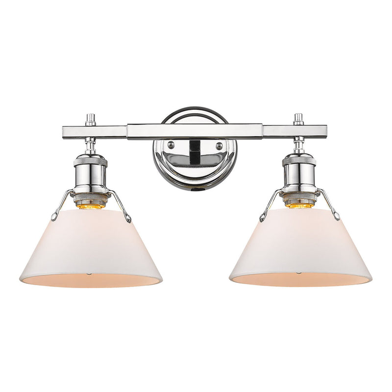 Orwell 2-Light Bath Vanity Light in Chrome
