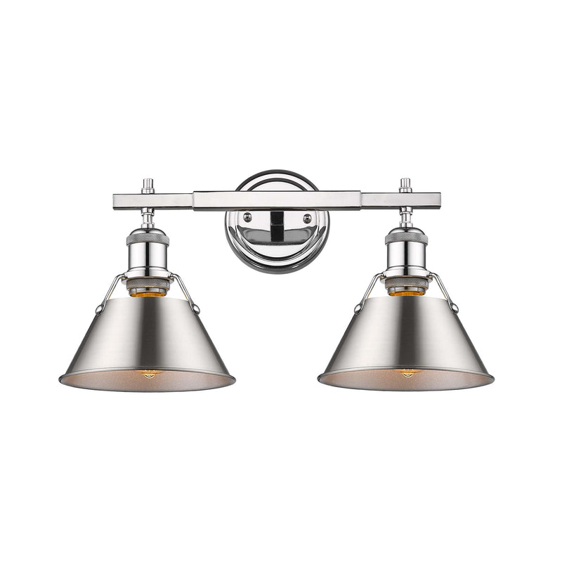 Orwell 2-Light Bath Vanity Light in Chrome