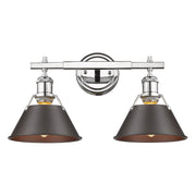 Orwell 2-Light Bath Vanity Light in Chrome