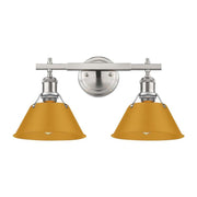 Orwell 2-Light Bath Vanity Light in Pewter