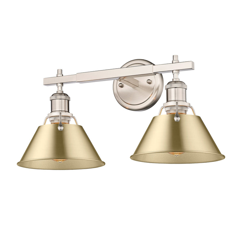 Orwell 2-Light Bath Vanity Light in Pewter