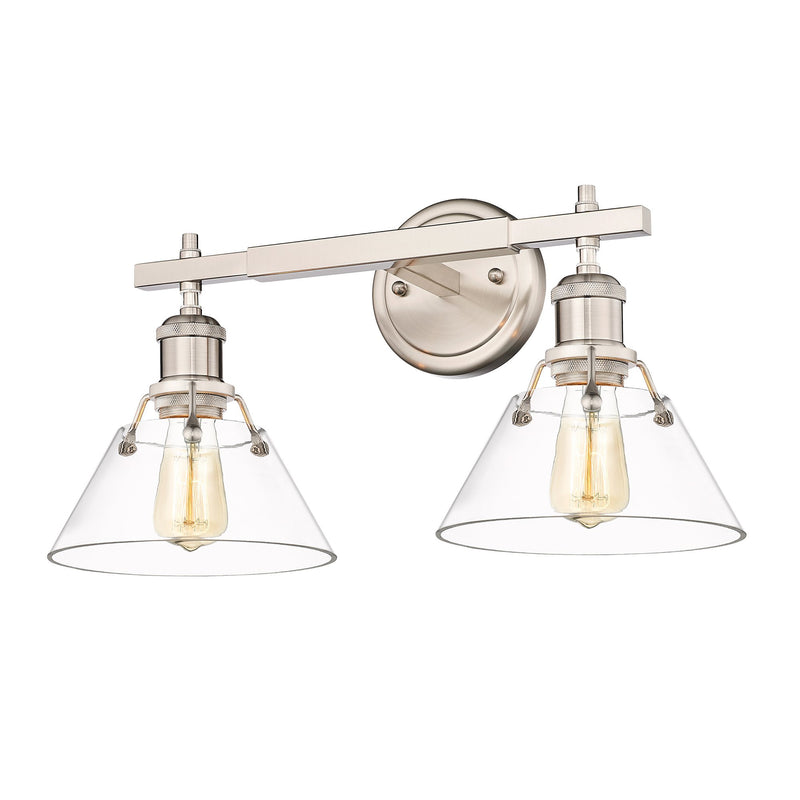 Orwell 2-Light Bath Vanity Light in Pewter
