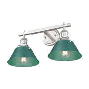 Orwell 2-Light Bath Vanity Light in Pewter