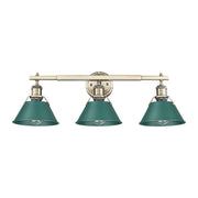 Orwell 3-Light Bath Vanity Light in Aged Brass