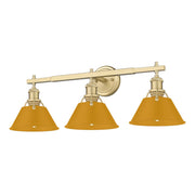 Orwell 3-Light Bath Vanity Light in Brushed Champagne Brass