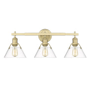 Orwell 3-Light Bath Vanity Light in Brushed Champagne Brass