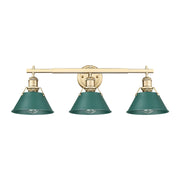 Orwell 3-Light Bath Vanity Light in Brushed Champagne Brass