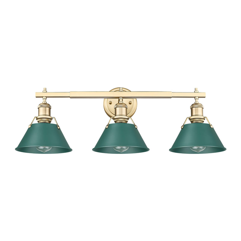 Orwell 3-Light Bath Vanity Light in Brushed Champagne Brass