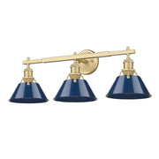 Orwell 3-Light Bath Vanity Light in Brushed Champagne Brass