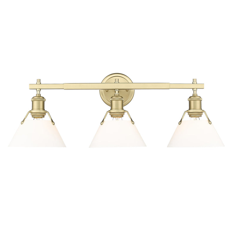Orwell 3-Light Bath Vanity Light in Brushed Champagne Brass