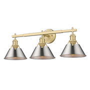 Orwell 3-Light Bath Vanity Light in Brushed Champagne Brass