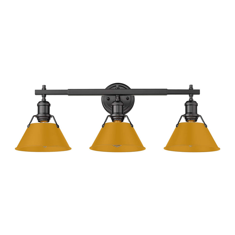 Orwell 3-Light Bath Vanity Light in Matte Black