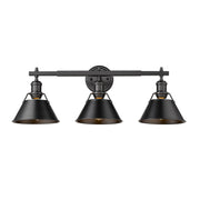 Orwell 3-Light Bath Vanity Light in Matte Black