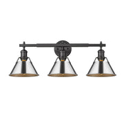 Orwell 3-Light Bath Vanity Light in Matte Black
