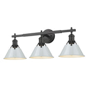 Orwell 3-Light Bath Vanity Light in Matte Black