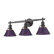 Orwell 3-Light Bath Vanity Light in Matte Black
