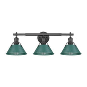 Orwell 3-Light Bath Vanity Light in Matte Black