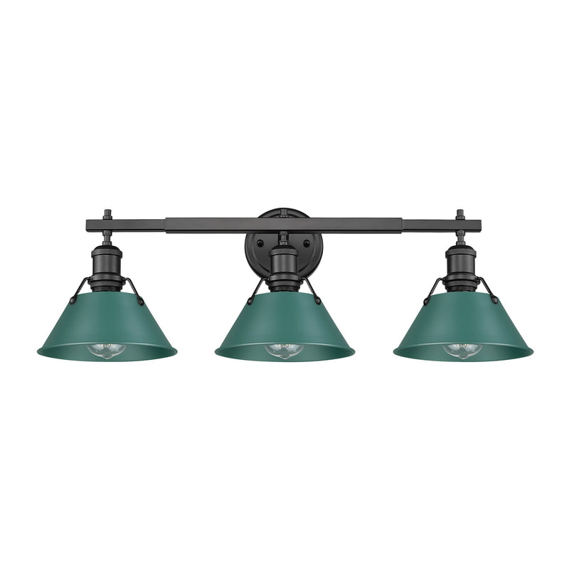 Orwell 3-Light Bath Vanity Light in Matte Black