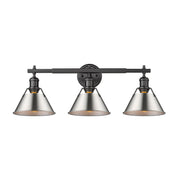 Orwell 3-Light Bath Vanity Light in Matte Black
