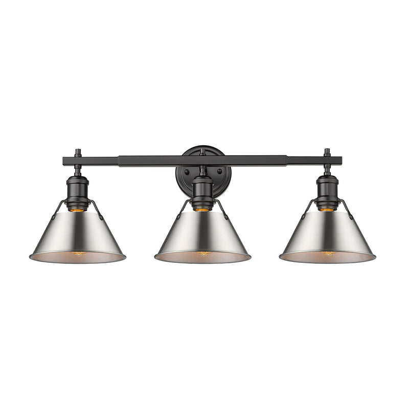 Orwell 3-Light Bath Vanity Light in Matte Black