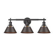 Orwell 3-Light Bath Vanity Light in Matte Black