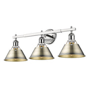 Orwell 3-Light Bath Vanity Light in Chrome