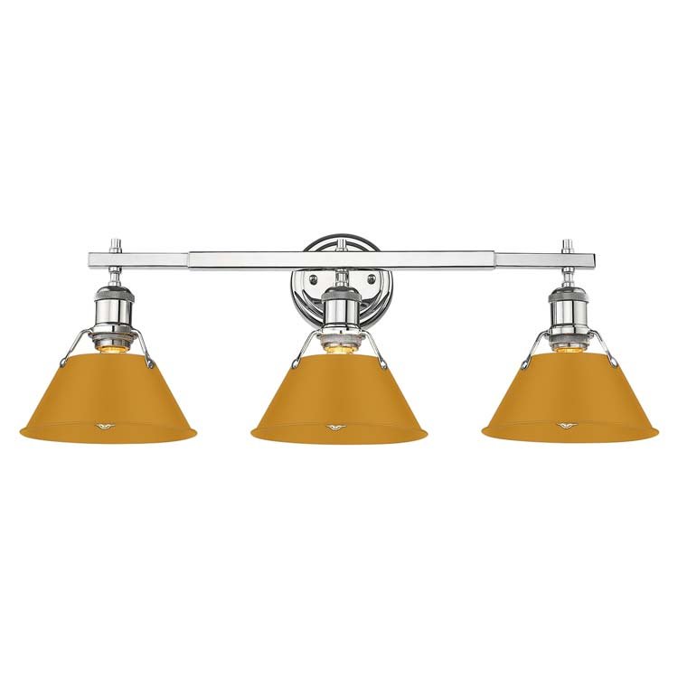 Orwell 3-Light Bath Vanity Light in Chrome