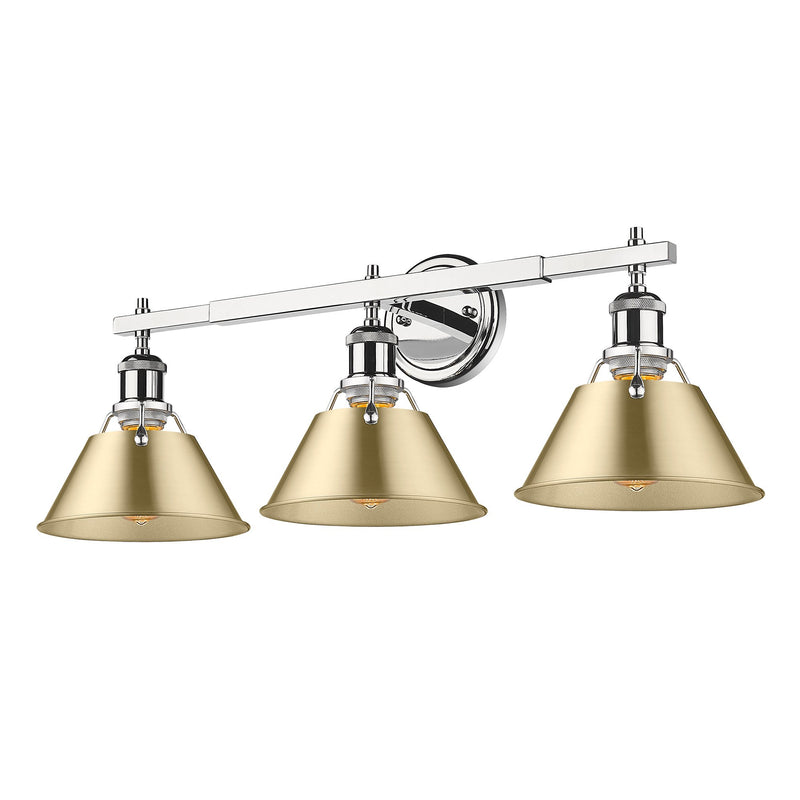 Orwell 3-Light Bath Vanity Light in Chrome