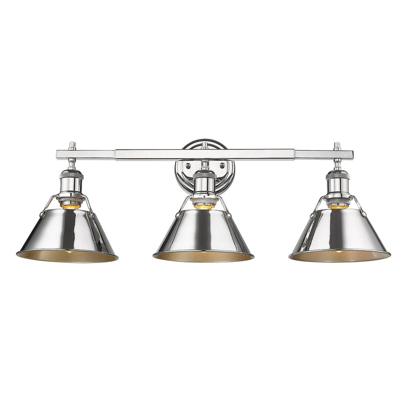 Orwell 3-Light Bath Vanity Light in Chrome