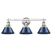Orwell 3-Light Bath Vanity Light in Chrome
