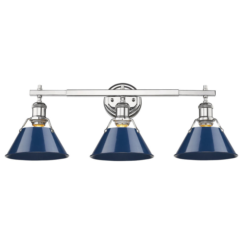 Orwell 3-Light Bath Vanity Light in Chrome