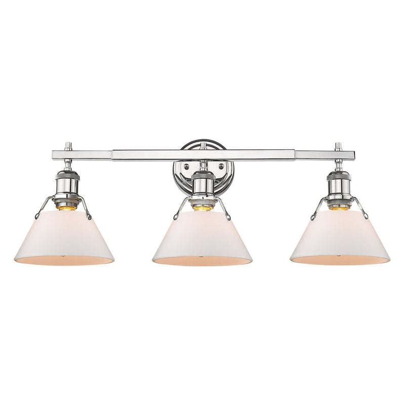 Orwell 3-Light Bath Vanity Light in Chrome