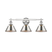 Orwell 3-Light Bath Vanity Light in Chrome